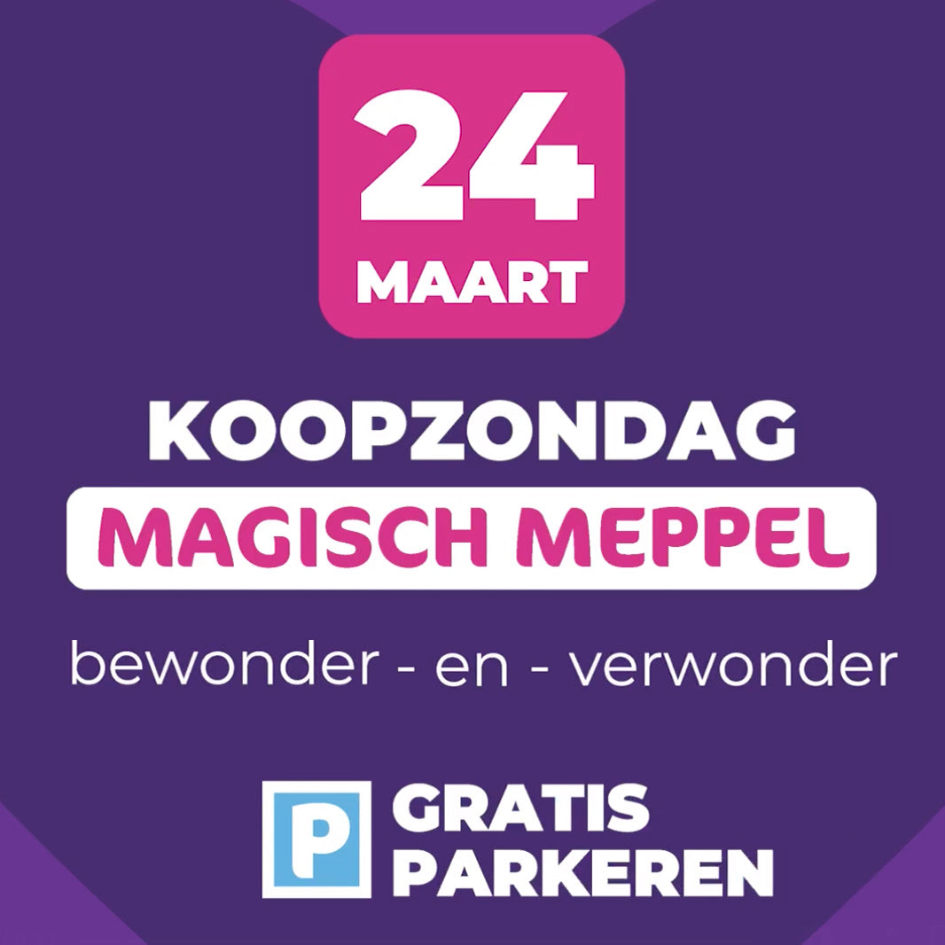 24 maart: Koopzondag Meppel