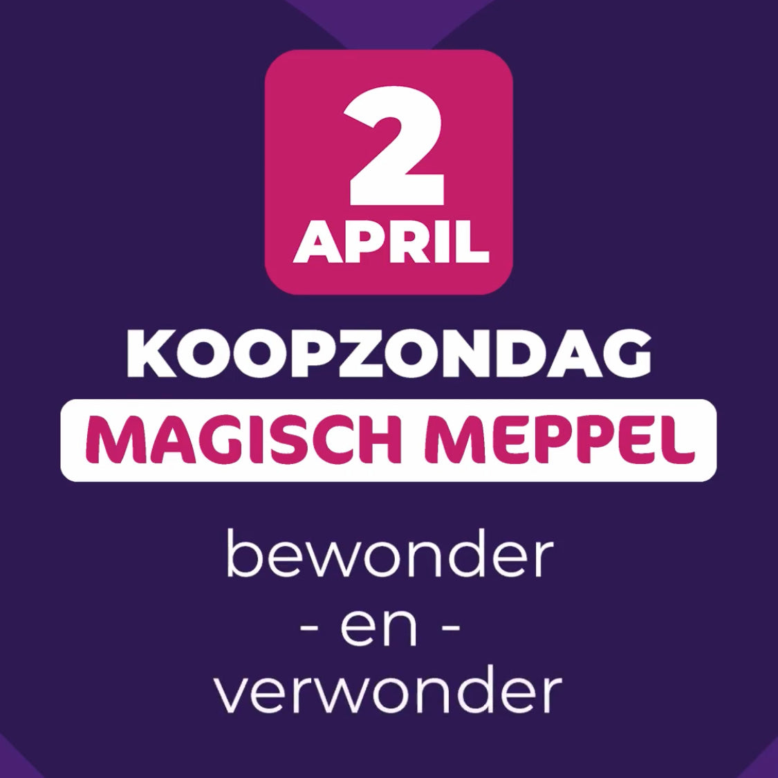 Koopzondag 2 april Meppel - LEEF