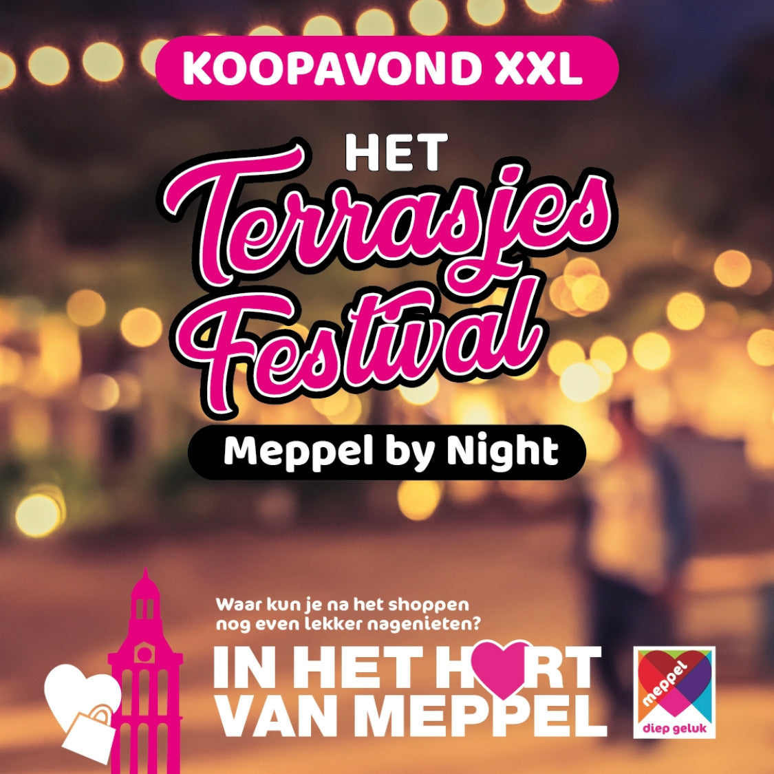 Terrasjes festival op koopavond 29 september