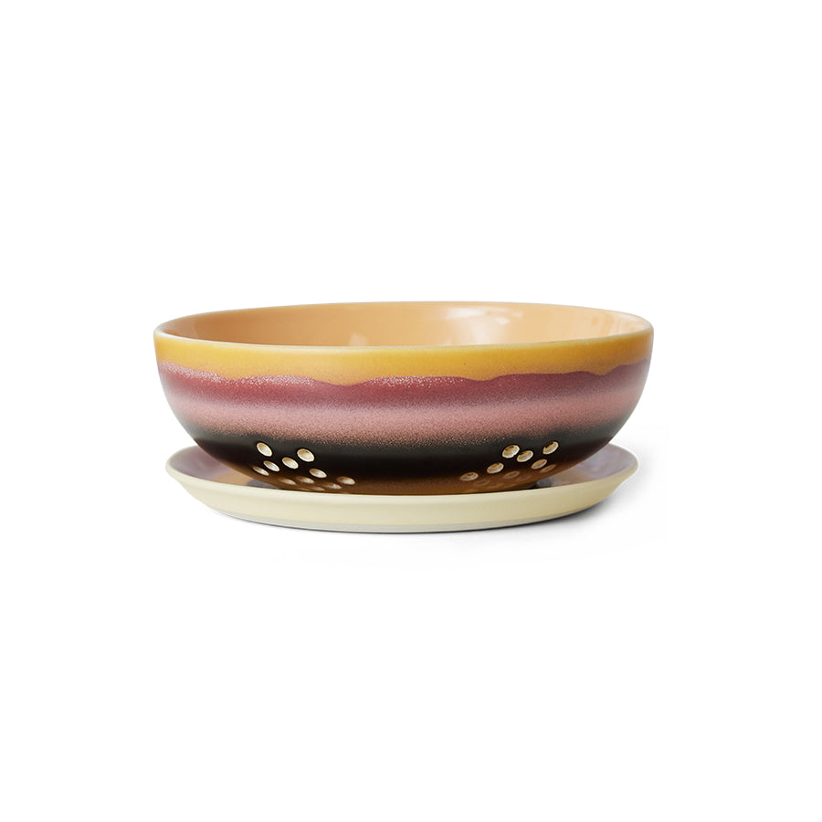 70s Ceramic Berry Bowl Sunset - LEEF mode en accessoires