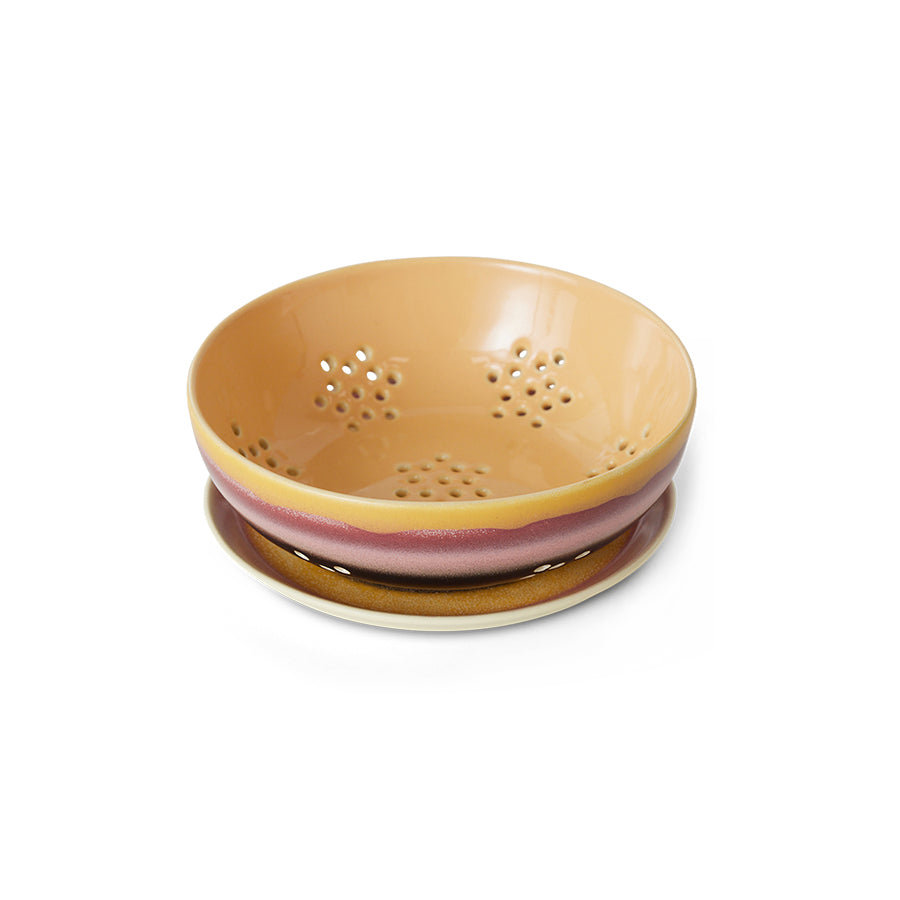 70s Ceramic Berry Bowl Sunset - LEEF mode en accessoires