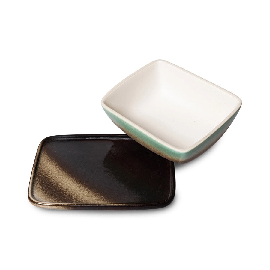 70s Ceramics Butter Dish Mercury - LEEF mode en accessoires
