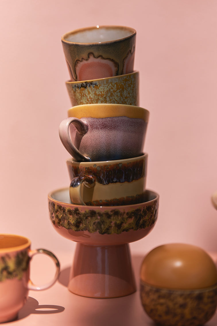70's Ceramics Cappuccino Mug Cliffs - LEEF mode en accessoires