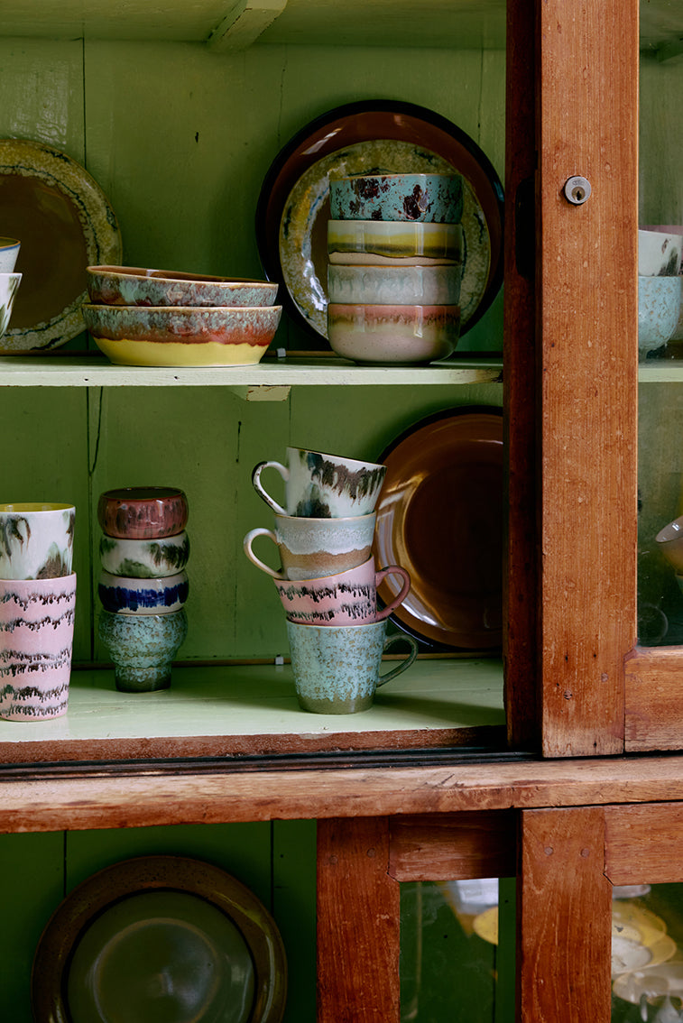 70's Ceramics Cappuccino Mug Verdigris - LEEF mode en accessoires