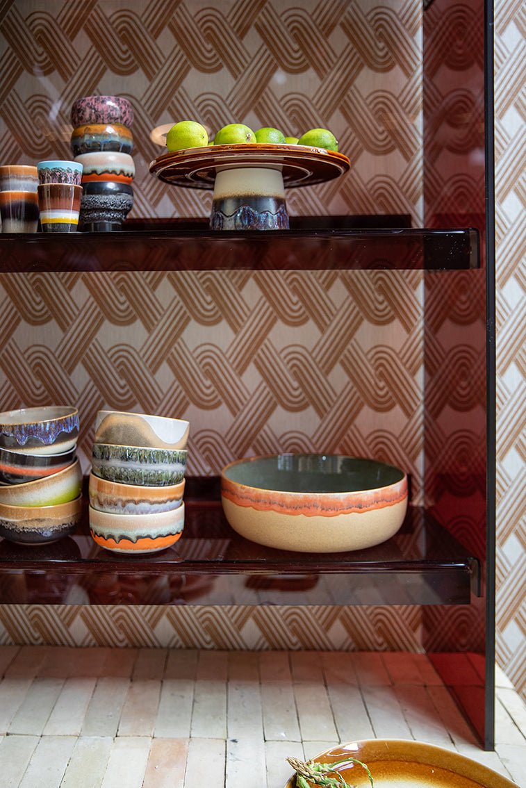 70's Ceramics Dessert Bowl Oasis - LEEF mode en accessoires
