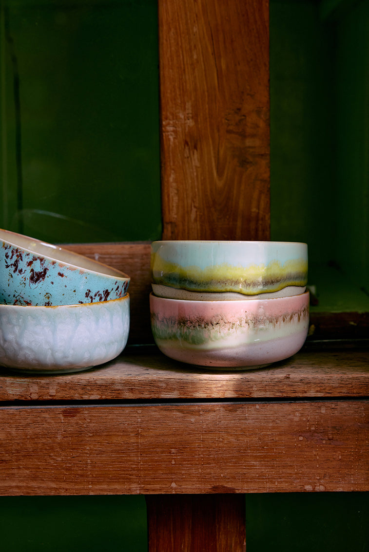 70's Ceramics Dessert Bowl Patina - LEEF mode en accessoires