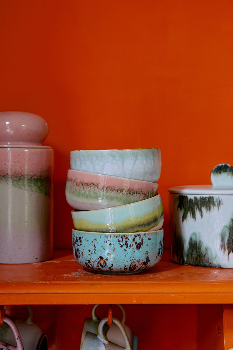 70's Ceramics Dessert Bowl Petal - LEEF mode en accessoires