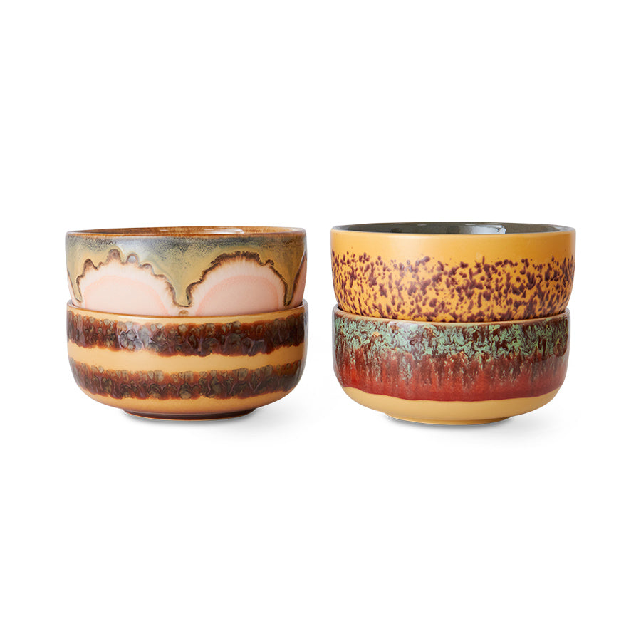 70's Ceramics Dessert Bowls Cove - LEEF mode en accessoires