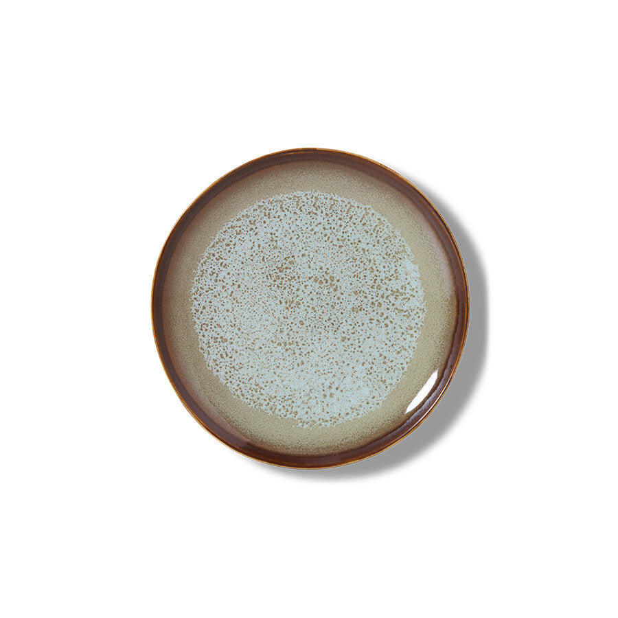 70's Ceramics Dessert Plate Contrast - LEEF mode en accessoires