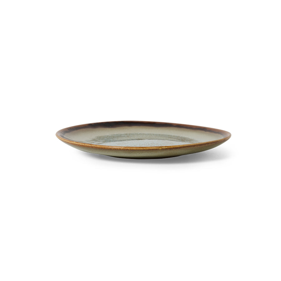 70's Ceramics Dessert Plate Contrast - LEEF mode en accessoires