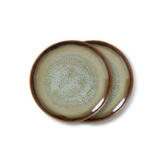 70's Ceramics Dessert Plate Contrast - LEEF mode en accessoires