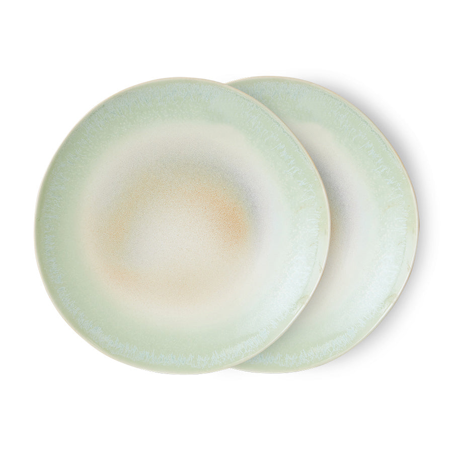 70's Ceramics Dinner Plate Palms - LEEF mode en accessoires