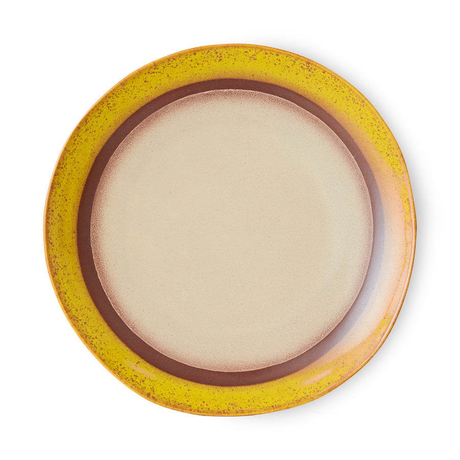 70's Ceramics Dinner Plates Coconut - LEEF mode en accessoires