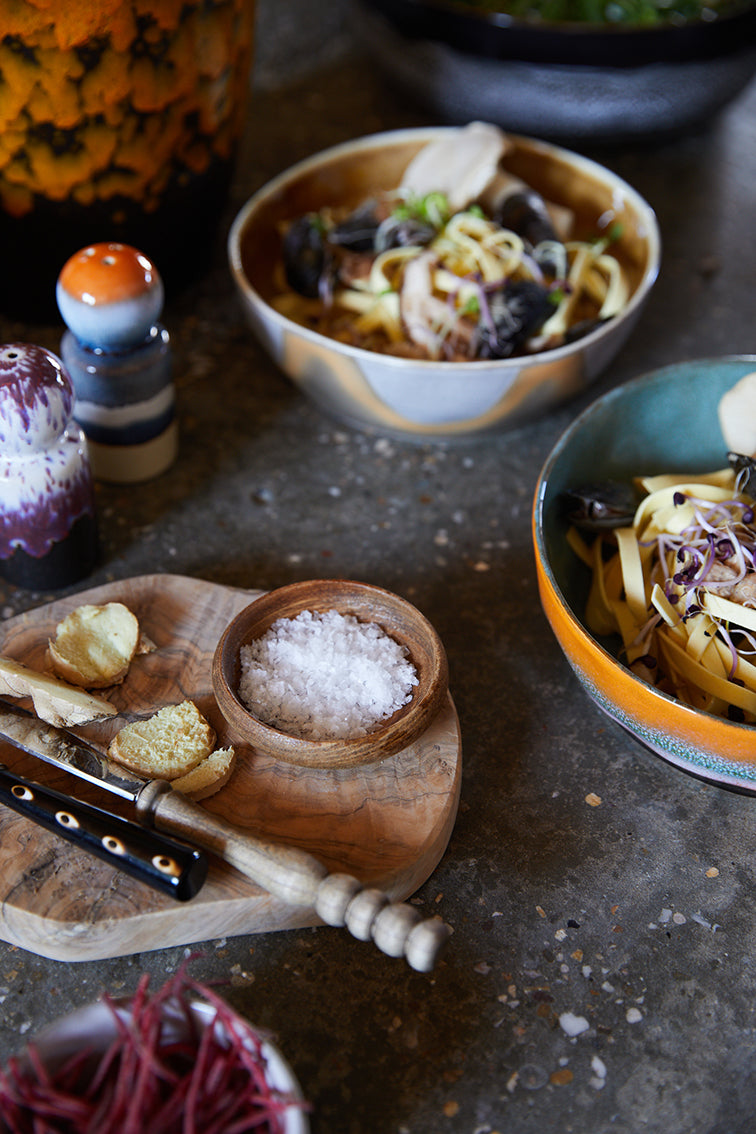 70's Ceramics Pasta Bowl Golden Hour - LEEF mode en accessoires