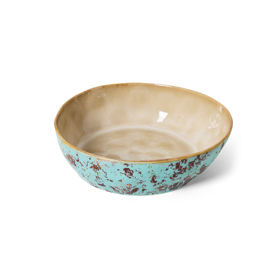 70's Ceramics Pasta Bowl Patina - LEEF mode en accessoires