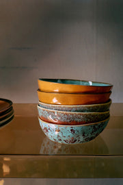 70's Ceramics Pasta Bowl Patina - LEEF mode en accessoires