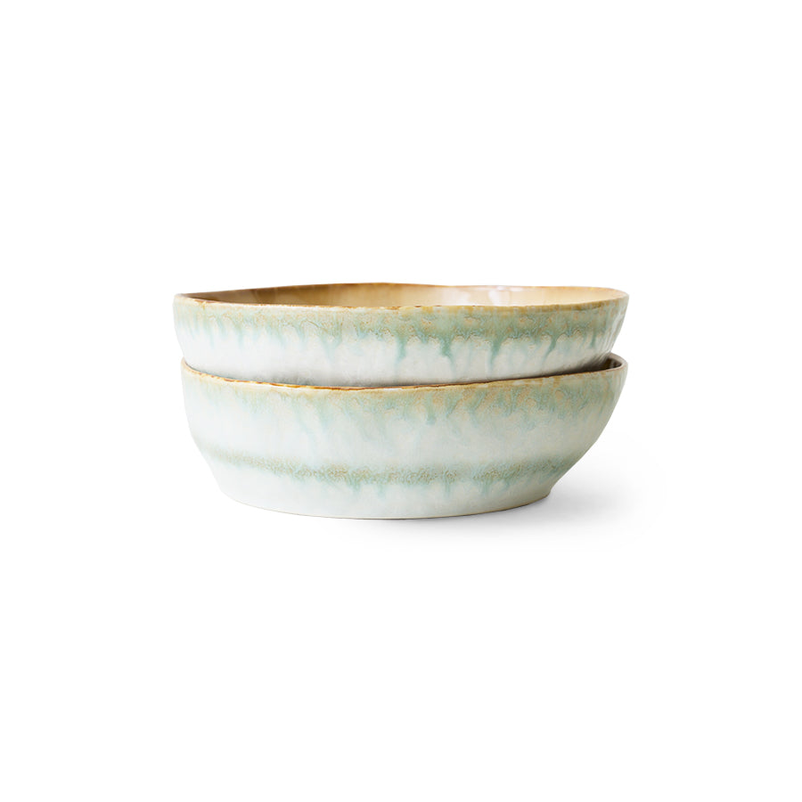 70's Ceramics Pasta Bowl Petal - LEEF mode en accessoires