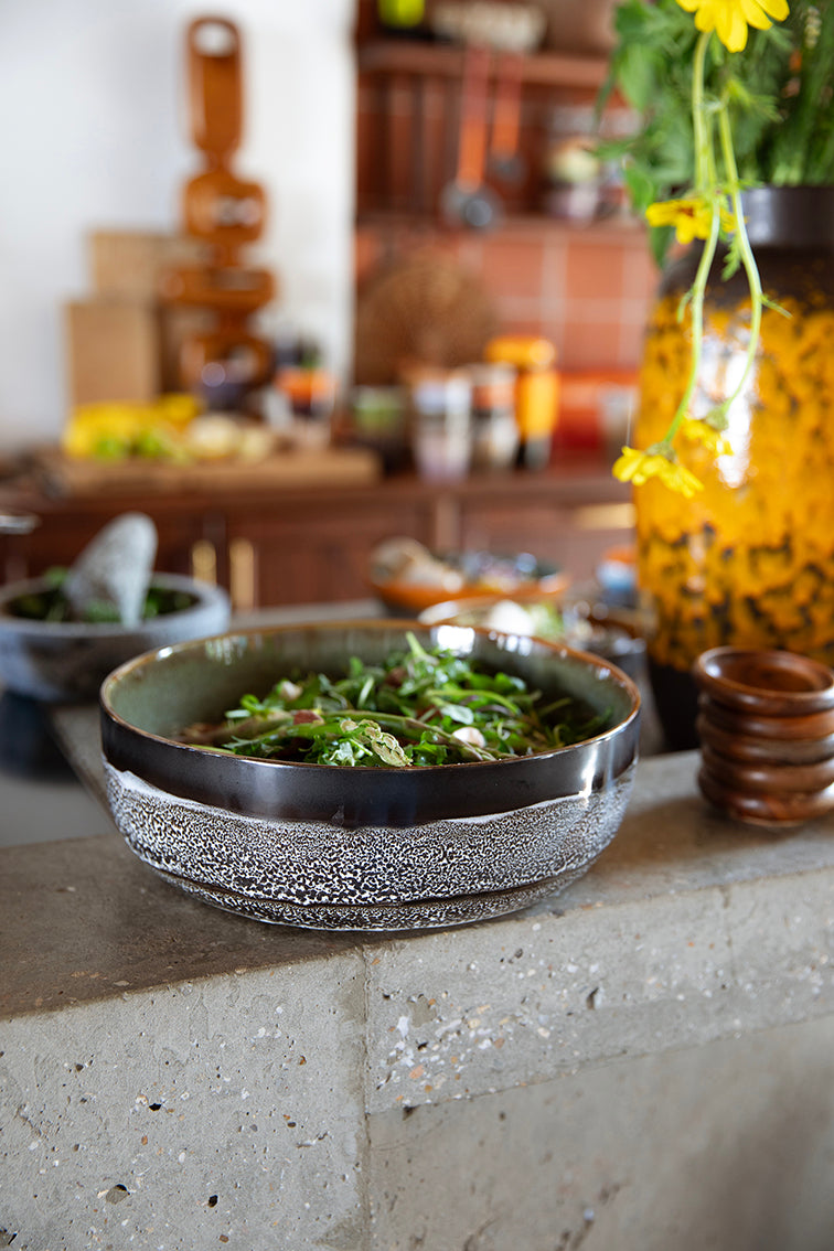 70's Ceramics Salad Bowl Rock On - LEEF mode en accessoires