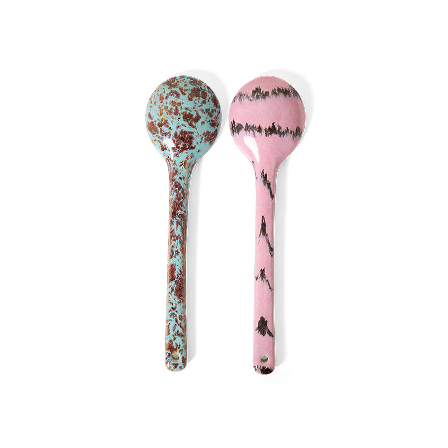 70's Ceramics Serving Spoons (set of 2) Sprinkle - LEEF mode en accessoires