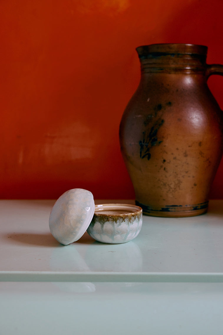 70's Ceramics Sugar Pot Petal - LEEF mode en accessoires