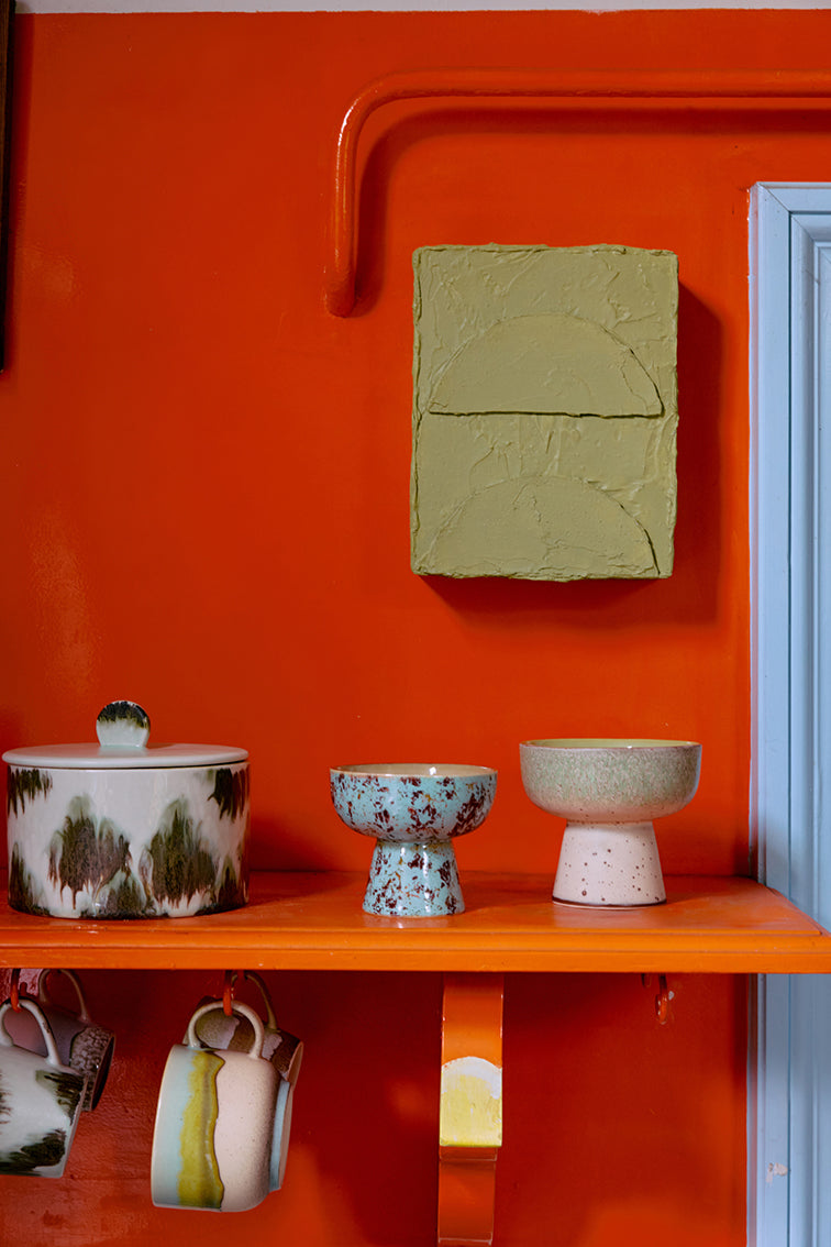 70's Ceramics Tapas Bowl on Base L Slush - LEEF mode en accessoires