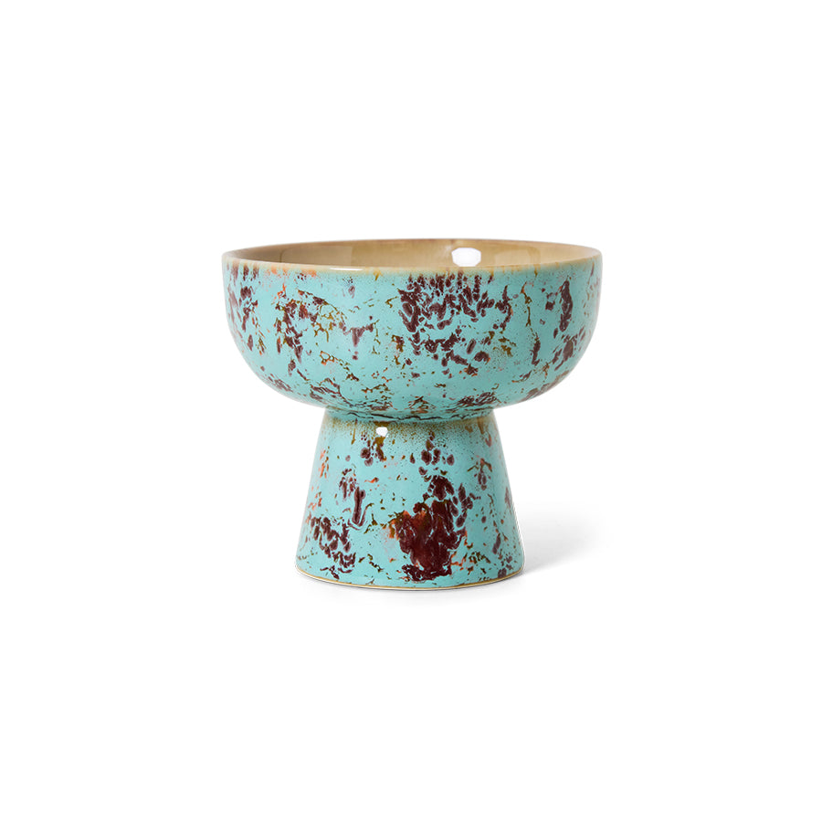 70's Ceramics Tapas Bowl on Base S Patina - LEEF mode en accessoires