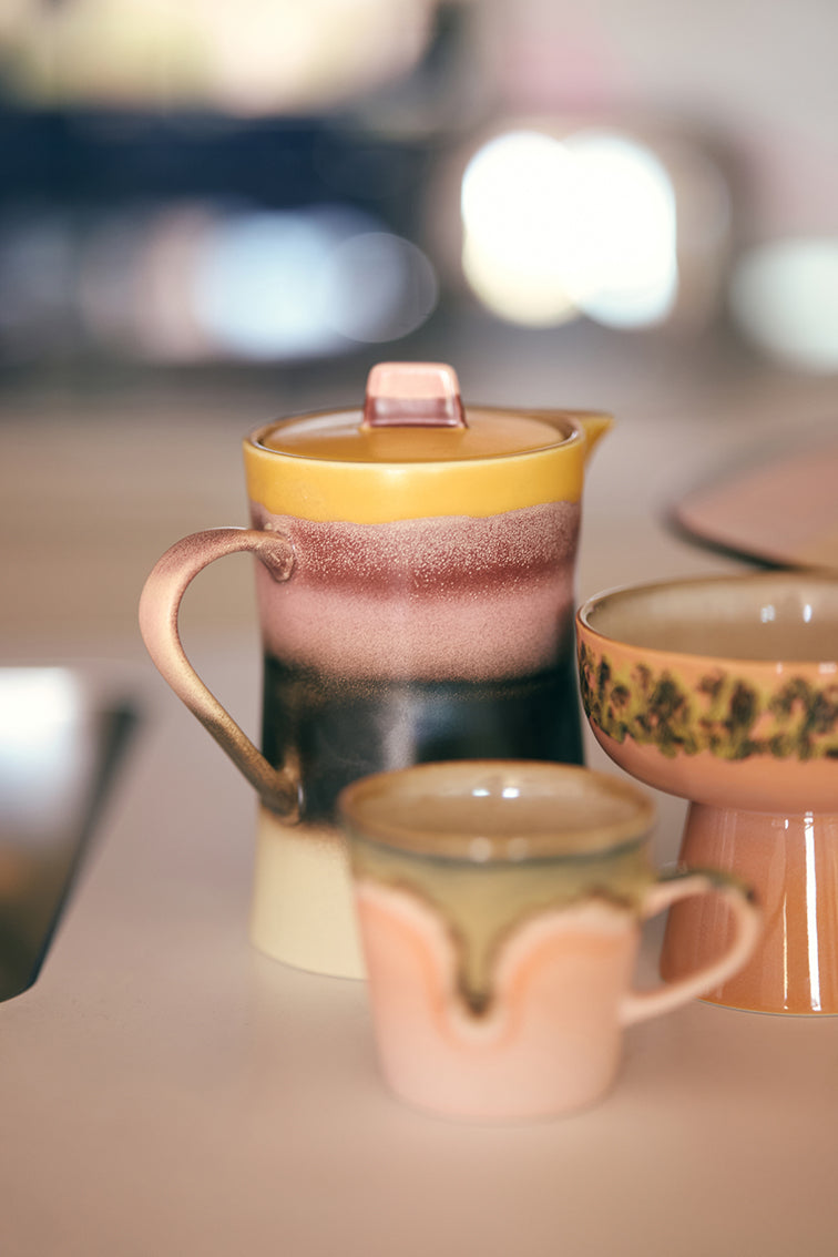 70's Ceramics Tea Pot Sunset - LEEF mode en accessoires