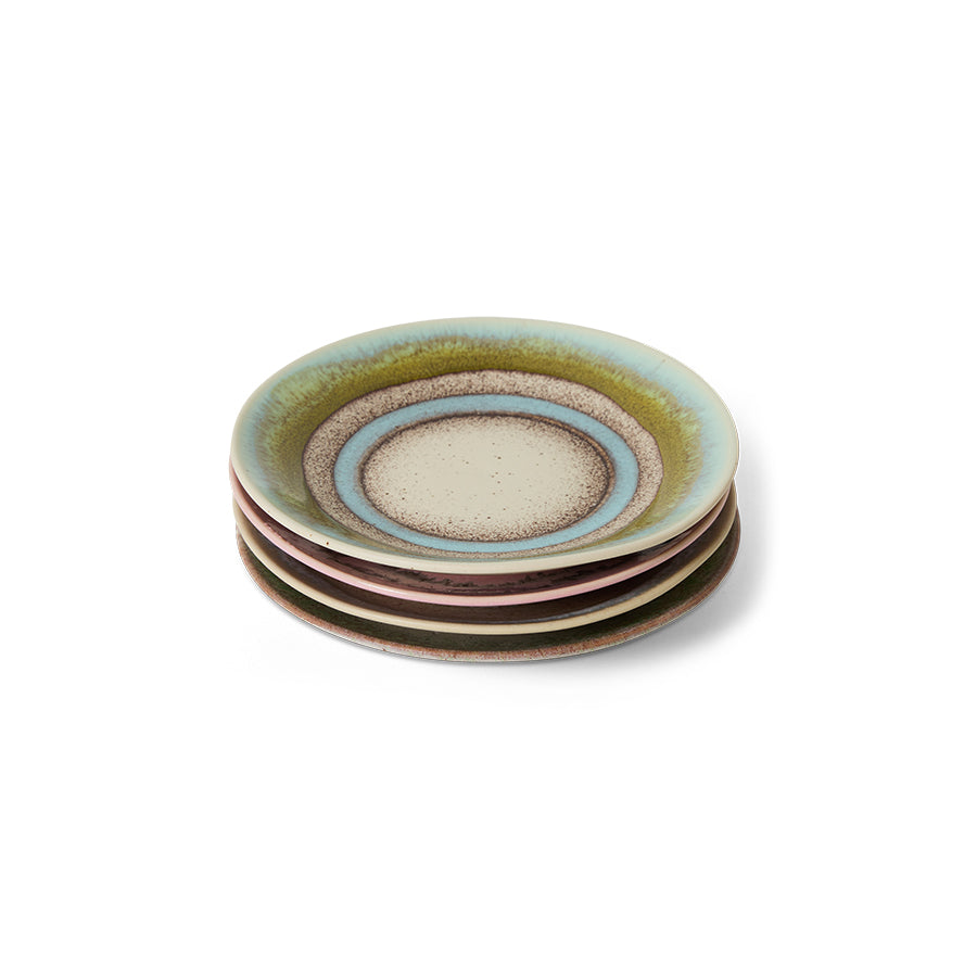 70's ceramics saucers Doodle  Skyline - LEEF mode en accessoires