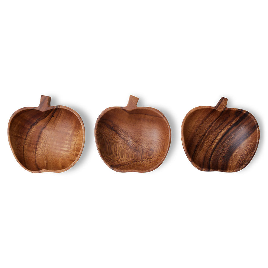 Acacia apple bowl M - LEEF mode en accessoires