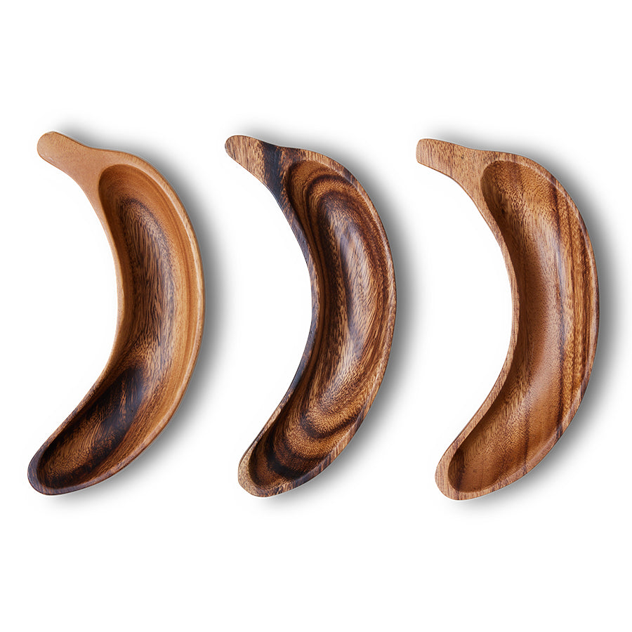 Acacia banana bowl - LEEF mode en accessoires