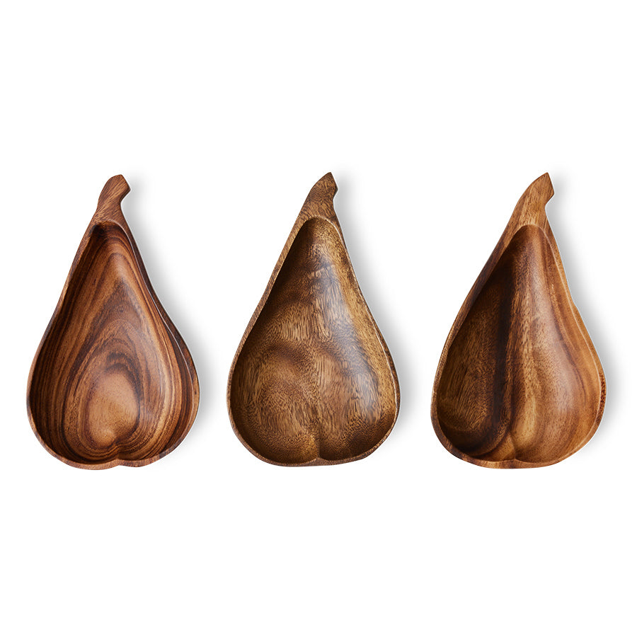 Acacia pear bowl L - LEEF mode en accessoires