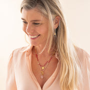 Adventurous Rose Quartz Necklace GC Rose quartz - LEEF mode en accessoires