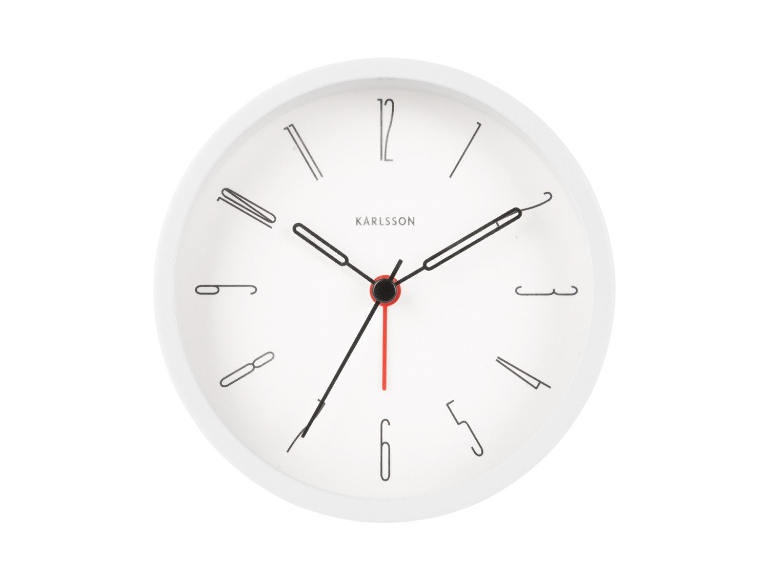 Alarmclock Belle Numbers white - LEEF mode en accessoires