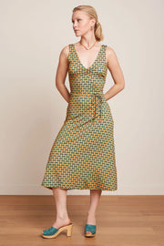 Anna dress Nova  942 Shell Orange - LEEF mode en accessoires