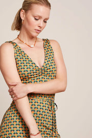 Anna dress Nova  942 Shell Orange - LEEF mode en accessoires