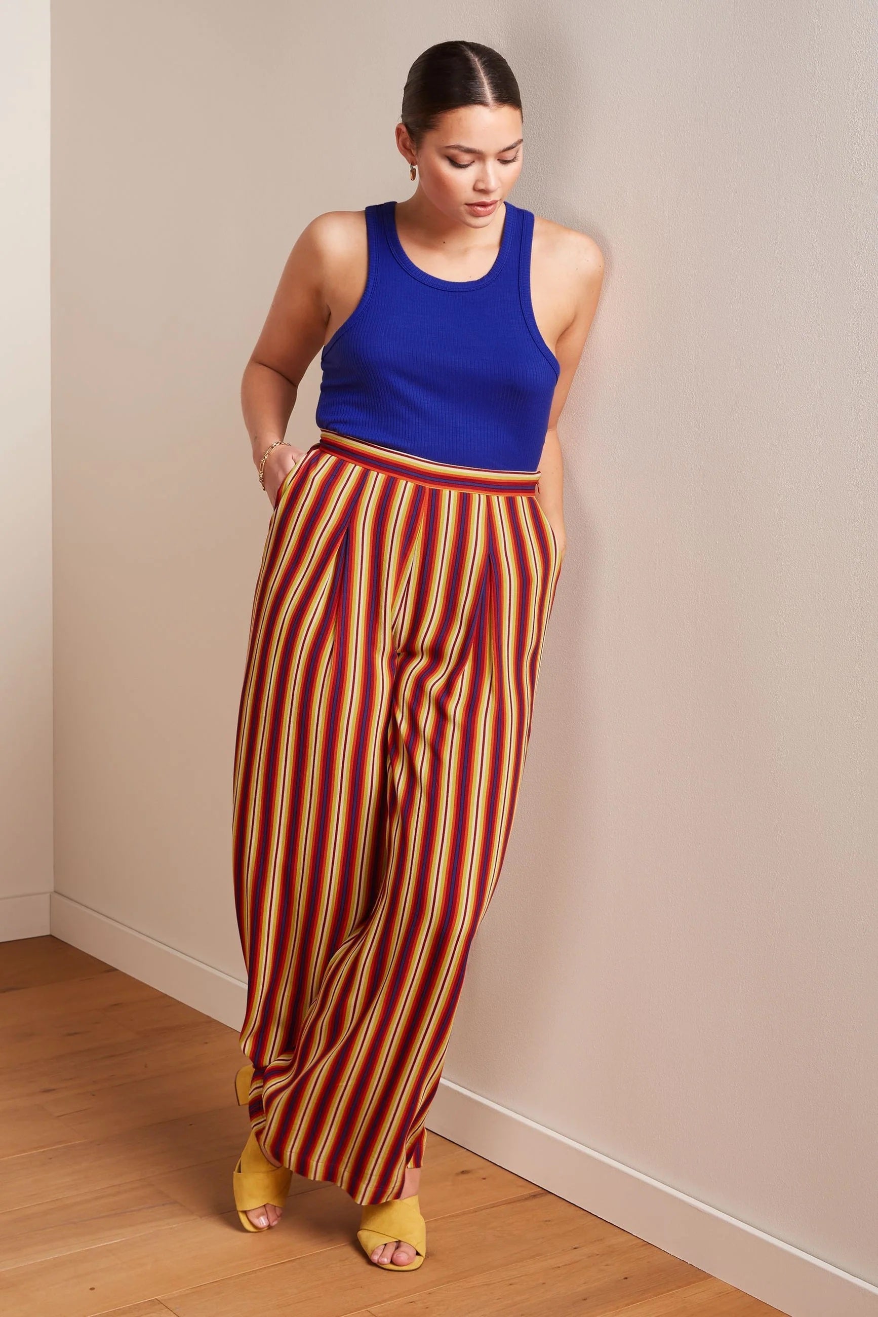 Antonia Pants Giverny 651 True Red - LEEF mode en accessoires