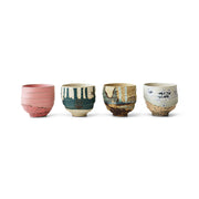 Artist Ceramics: Coffee Cups (set of 4) Multicolour - LEEF mode en accessoires