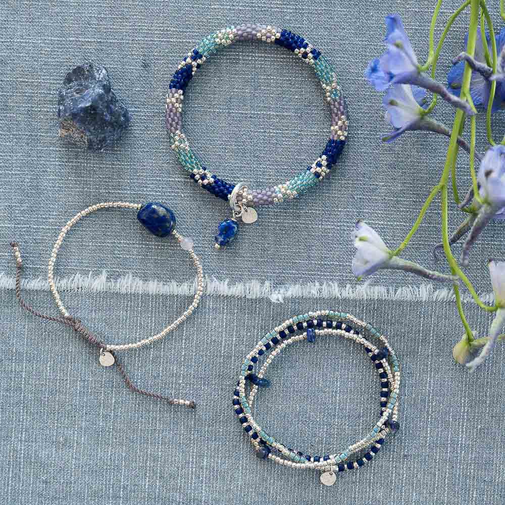 Artistic Lapis Lazuli Bracelet CS Lapis Lazuli - LEEF mode en accessoires