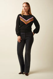 Audrey Bell Top Azzy 001 Black - LEEF mode en accessoires