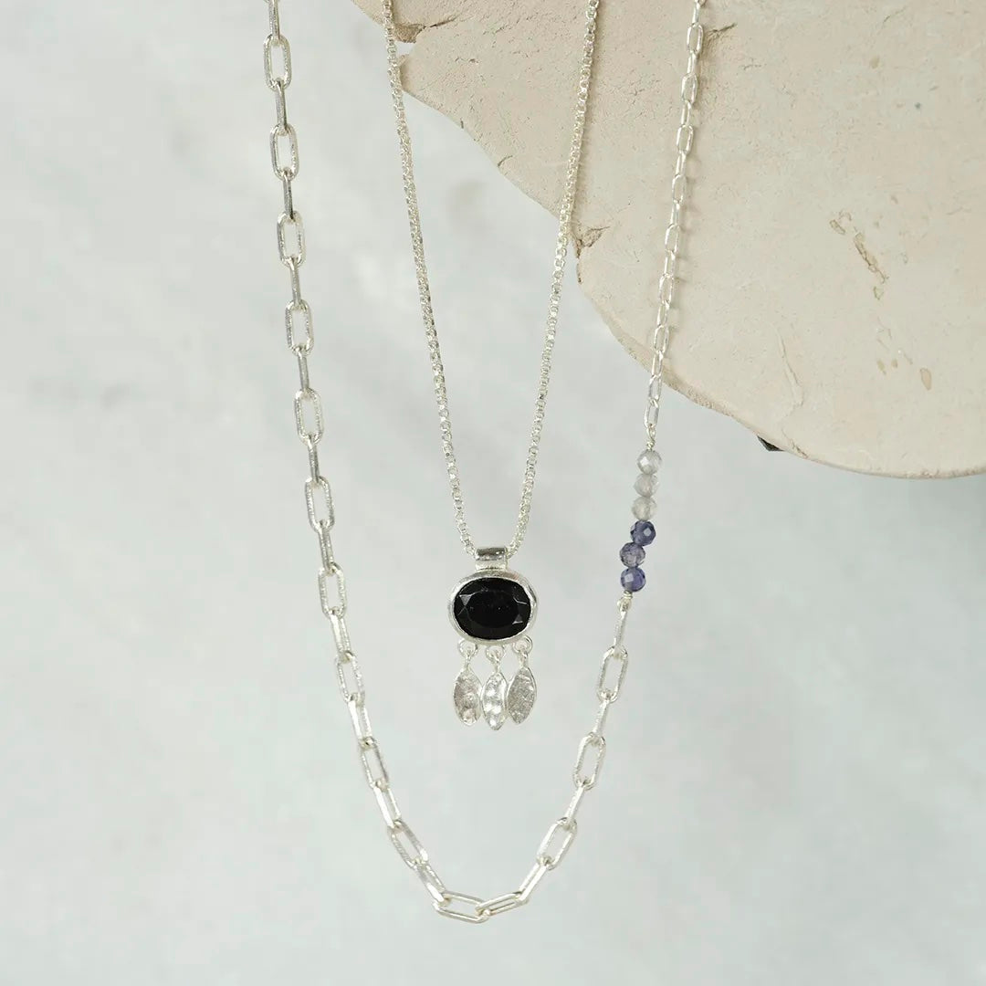 Authentic Black Onyx Necklace SP Black onyx - LEEF mode en accessoires