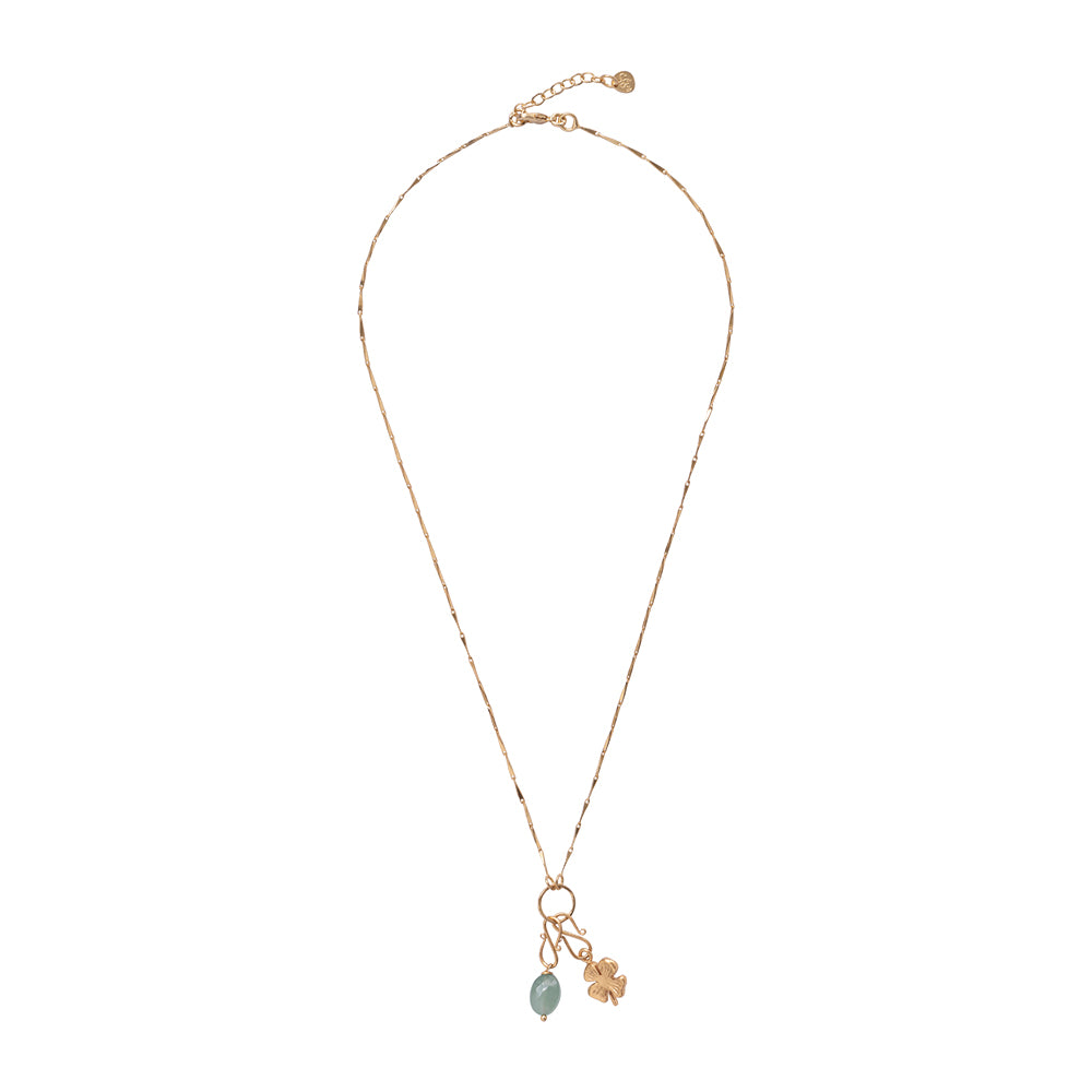 Aventurine Faceted Gemstone Pendant GP - LEEF mode en accessoires