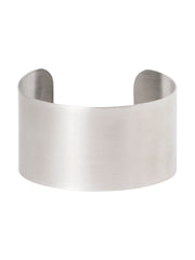 BREDE MATTE BANGLE / ZILVER Zilver - LEEF mode en accessoires