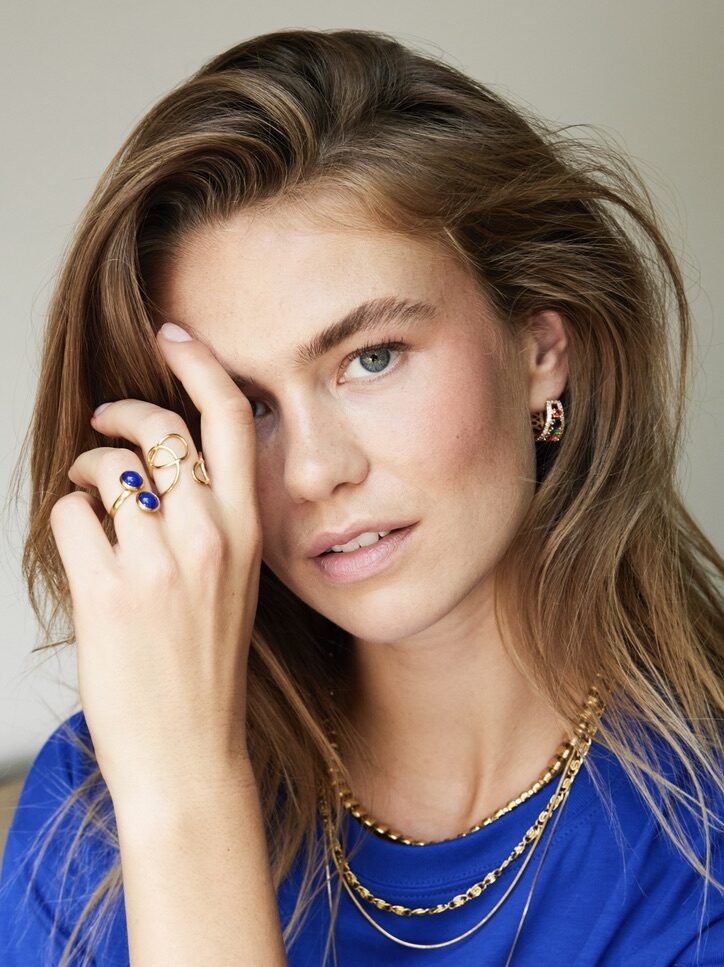 BREDE STRASS OORRINGEN Multicolori - LEEF mode en accessoires