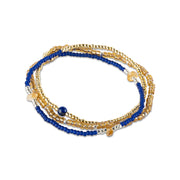 Balanced Citrine Lapis Lazuli  Necklace Gold Colored Citrine - LEEF mode en accessoires