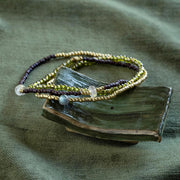 Balanced Rose Quartz Labradorite Necklace Gold Colored Rose quartz - LEEF mode en accessoires