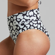 Bikini Pants Slite Painted Leopard Black Painted Leopard Black - LEEF mode en accessoires