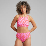 Bikini Pants Slite Painted Leopard Red Painted Leopard Red - LEEF mode en accessoires