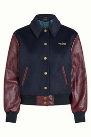 Billie Baseball Jacket Shine 607 Bordeaux Red - LEEF mode en accessoires