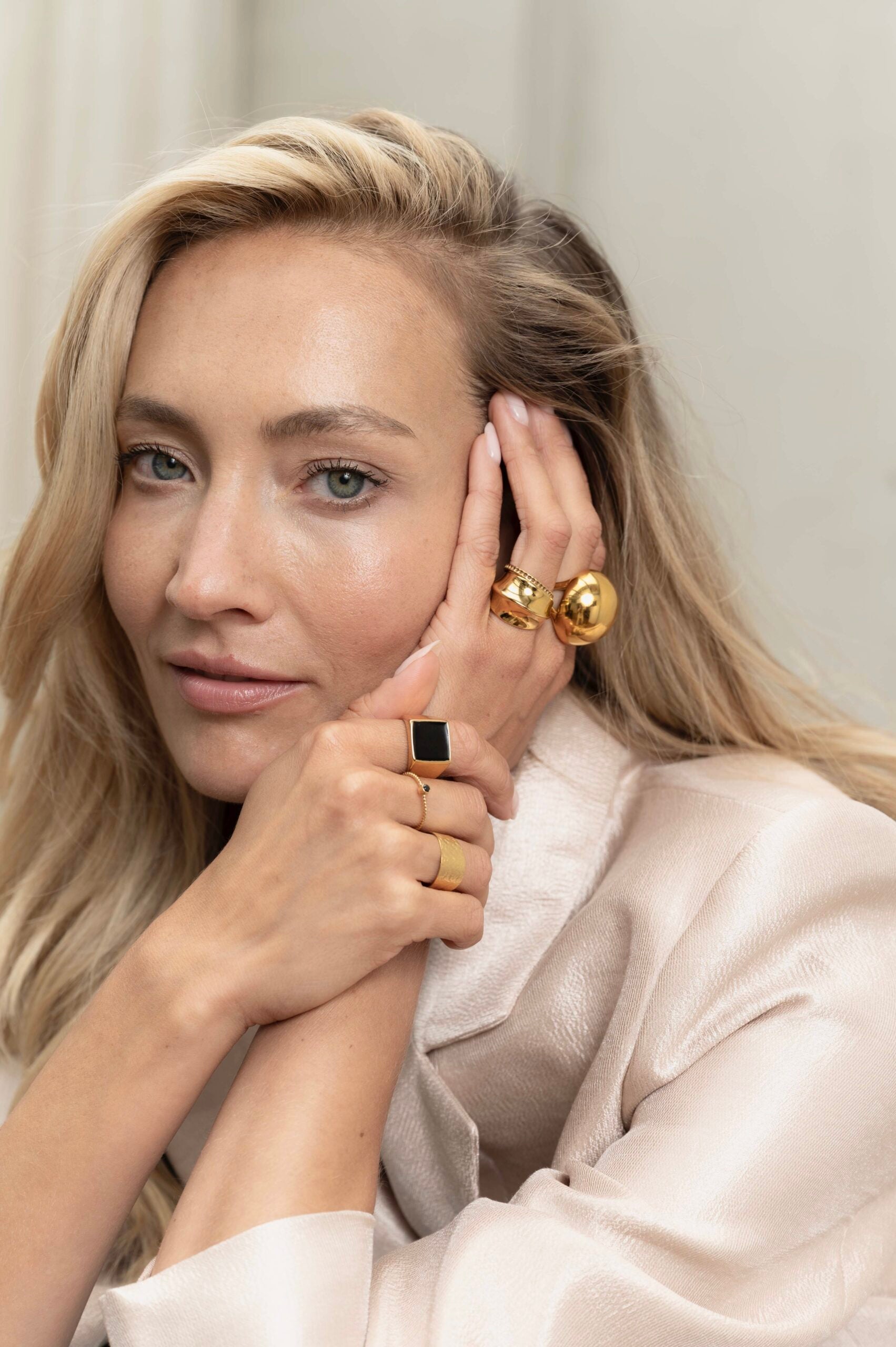 "Bold" Ring goud - LEEF mode en accessoires