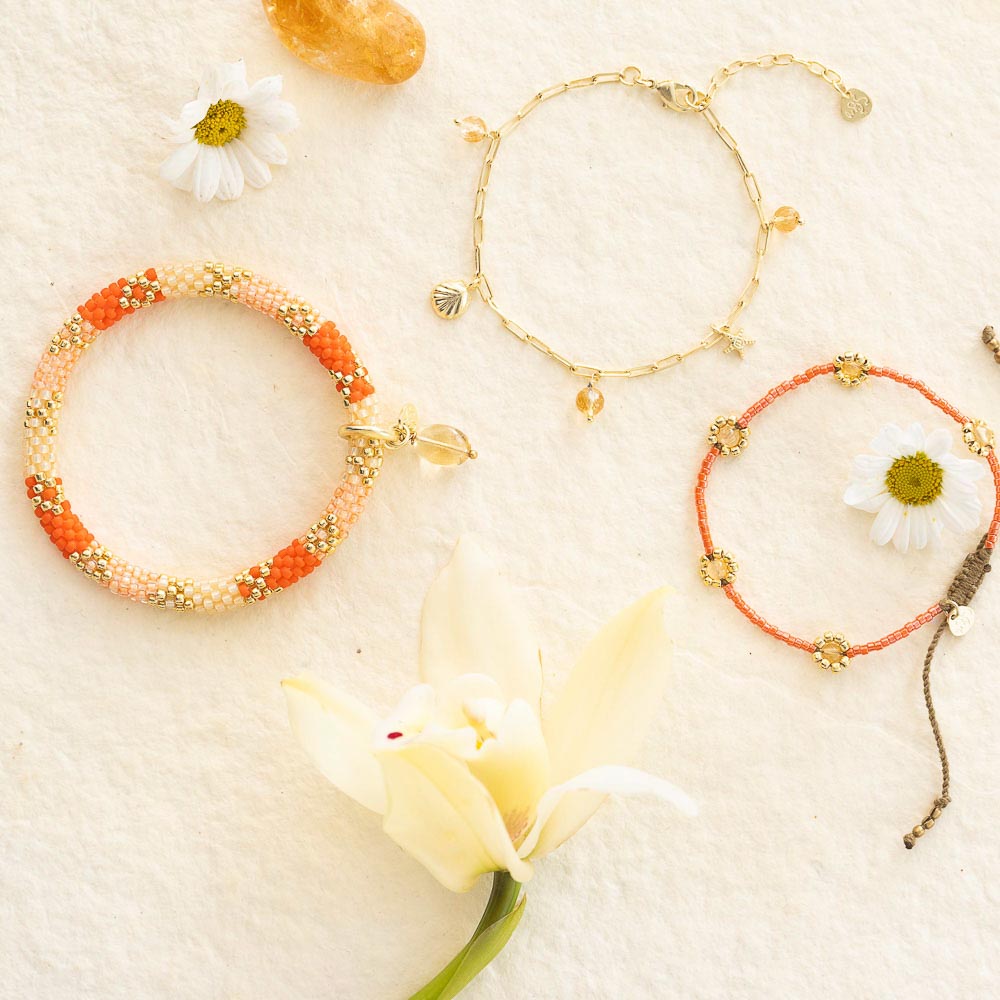 Botanic Citrine Bracelet GC Citrine - LEEF mode en accessoires